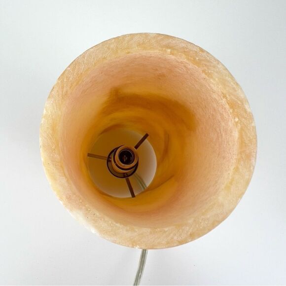 Fine golden honey Onyx Pendant Or Desk Light lamp 8" Perfect ambient lighting - Picture 5 of 10